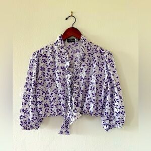 Vintage cropped blouse